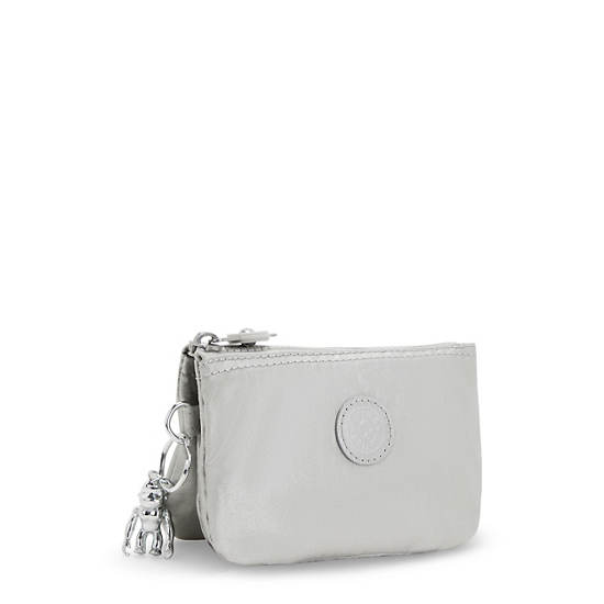 Kipling Creativity Small Metallic Pouch Taske Sølv | DK 2109XY